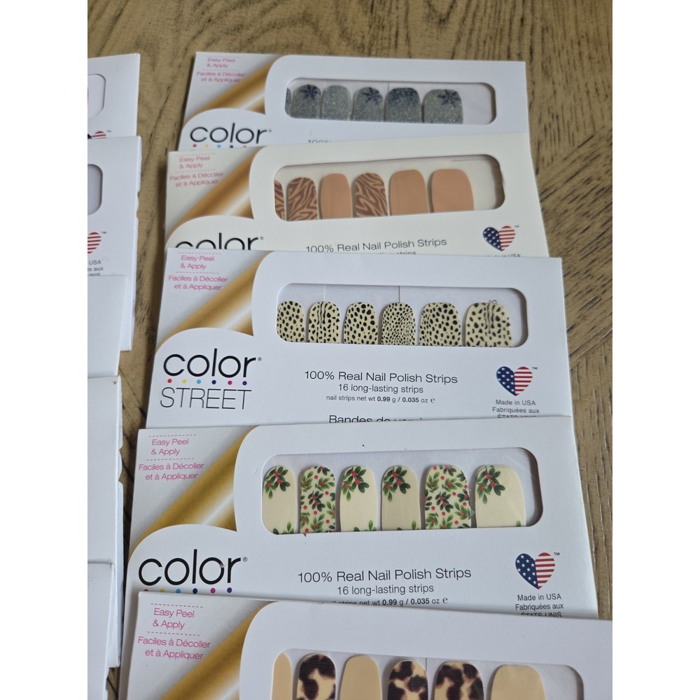 COLOR STREET NAIL STRIPS Lot Of 24 Nail Polish Strips Assorted Colors Designs - Picture 8 of 16